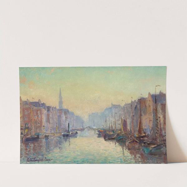 A Canal in Rotterdam (circa 1910-1915) by Colin Campbell Cooper