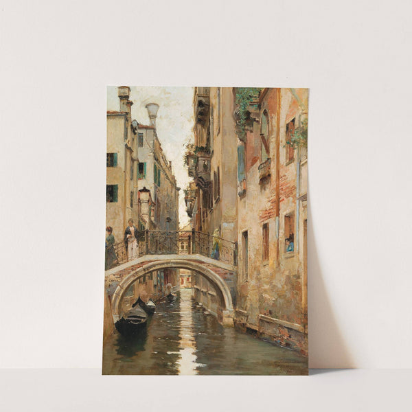 A canal in Venice by Raffaele Tafuri