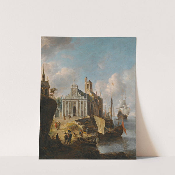 A Capriccio Of A Mediterranean Port by Jan Abrahamsz Beerstraaten