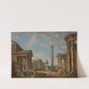 A capriccio of Roman ruins by Giovanni Paolo Panini