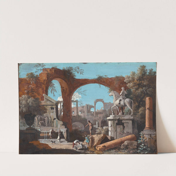 A Capriccio of Roman Ruins by Marco Ricci