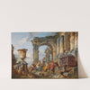 A Capriccio with Saint Peter Preaching to the Romans by Giovanni Paolo Panini