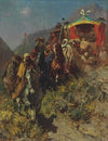 A Caravan on a Mountain Pass