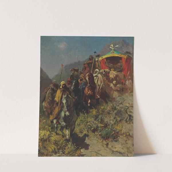 A Caravan on a Mountain Pass (1866) by Alberto Pasini