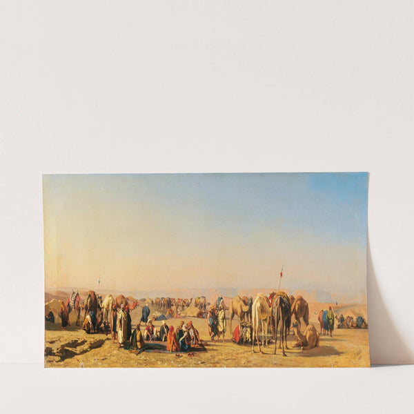 A Caravan Resting (1880) by Stefano Ussi