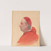 A Cardinal in Profile by Jehan Georges Vibert