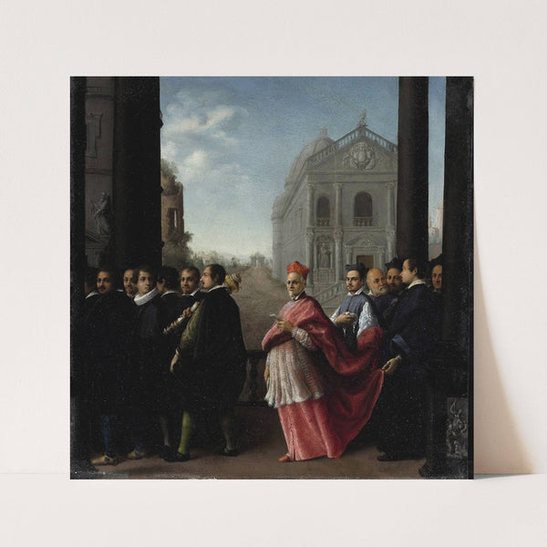 A Cardinal’s Procession (1621) by Ottavio Leoni