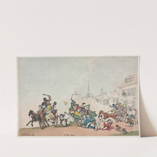 A Cart Race (1788) by Thomas Rowlandson