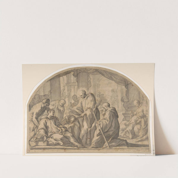 A Carthusian Saint Visiting the Plague Stricken by Andrea Sacchi
