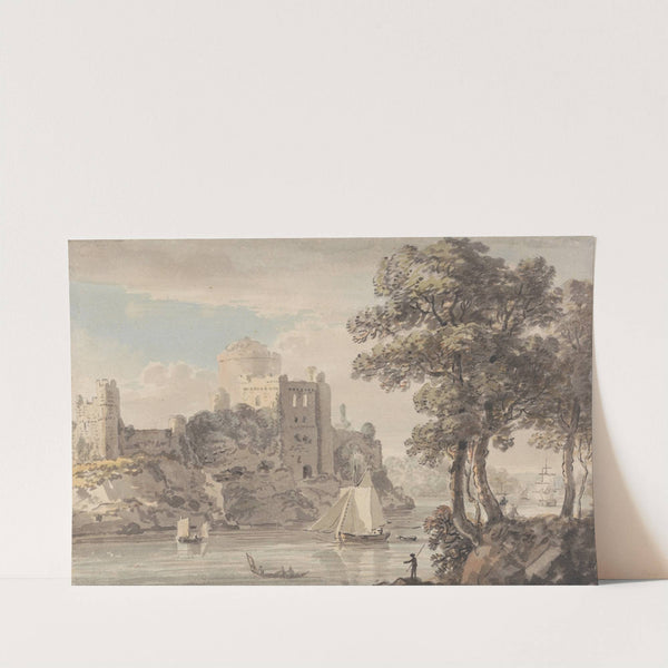 A Castle on a River by Paul Sandby