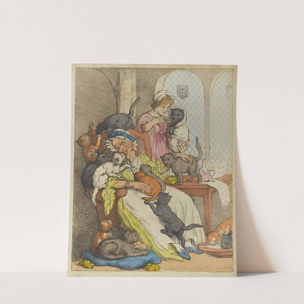 A catamaran or an old maid’s nursery (1811) by Thomas Rowlandson