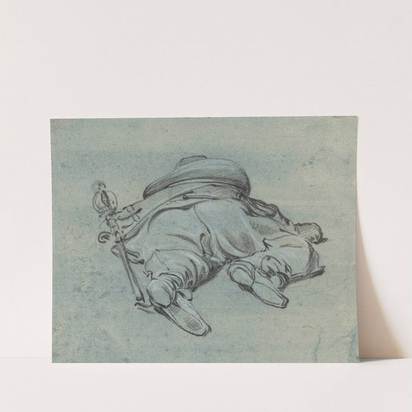 A Cavalier Lying on the Ground by Jan Both