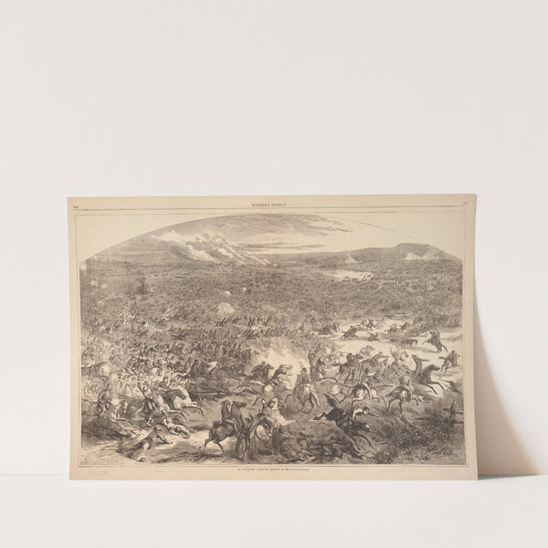 A cavalry attack (1863) by Thomas Nast