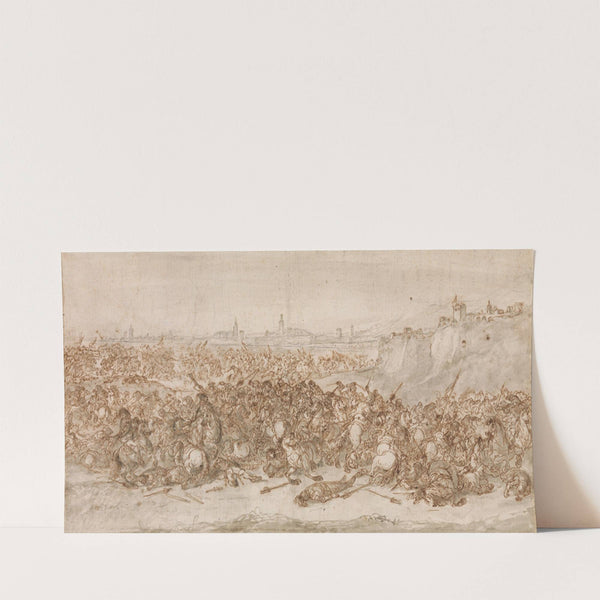 A Cavalry Battle before a City (1686–ca. 1755) by Francesco Simonini