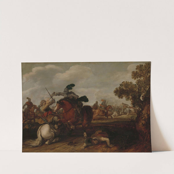 A Cavalry Charge by Jan Martszen de Jonge