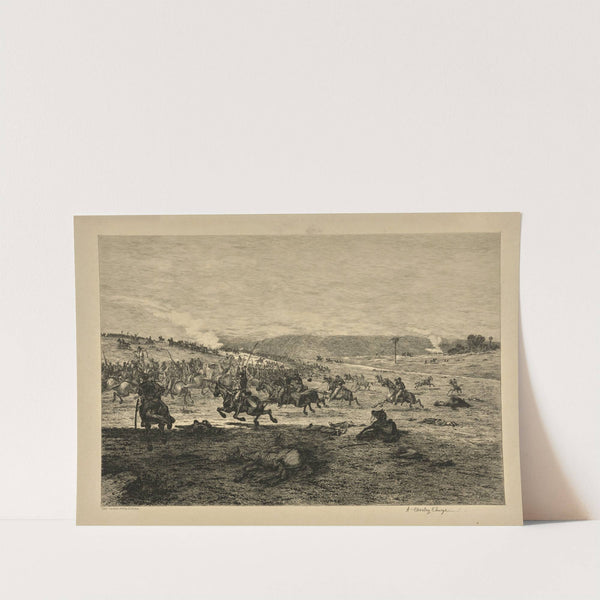 A cavalry charge. (1876) by Edwin Forbes