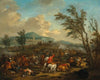 A cavalry skirmish