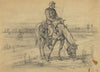A cavalry vidette. Taking it easy