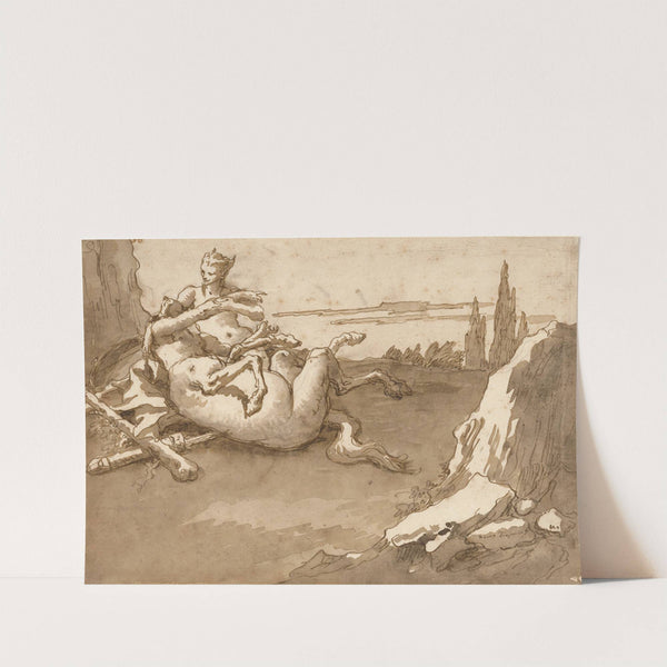 A Centaur and a Female Faun in a Landscape (1775) by Giovanni Domenico Tiepolo