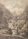 A Chaisse passing Through the Alps