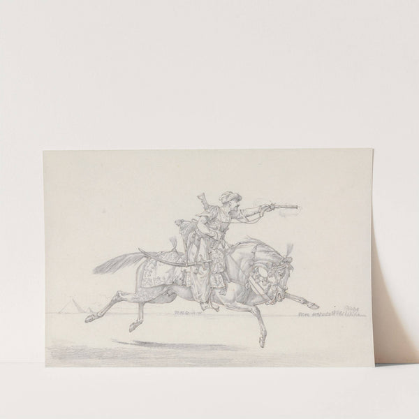 A Charging Mameluke Firing a Pistol (ca. 1823) by Henry Thomas Alken