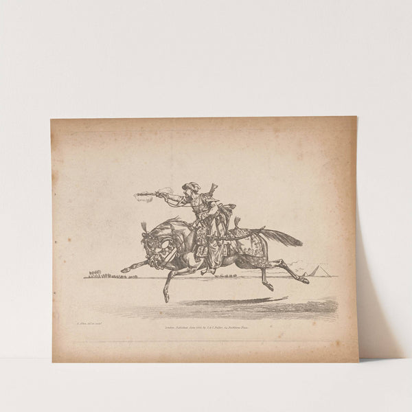 A Charging Mameluke Firing a Pistol (1823) by Henry Thomas Alken