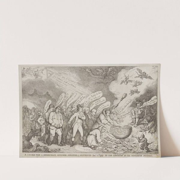 A charm for a democracy, reviewed, analysed, & destroyed Jan. 1st 1799 to the confusion of its affiliated friends (1799) by Thomas Rowlandson