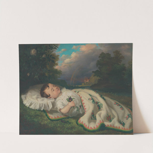 A child in the country by František Klimkovič