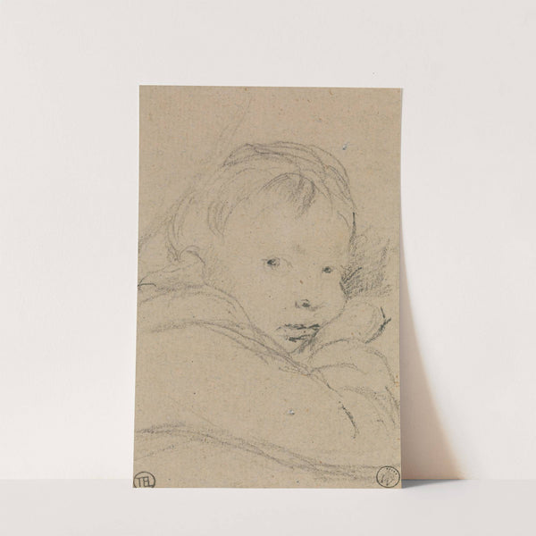 A Child Resting His Cheek on His Hand, Head and Shoulders by Sir David Wilkie