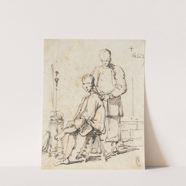 A Chinese Barber by George Chinnery