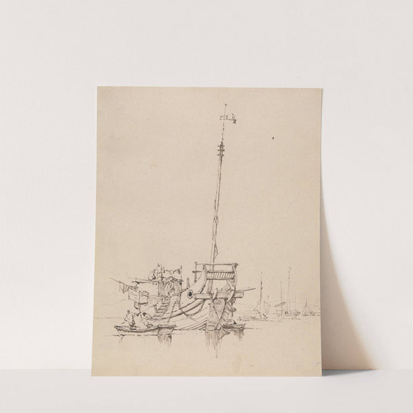 A Chinese Junk by George Chinnery