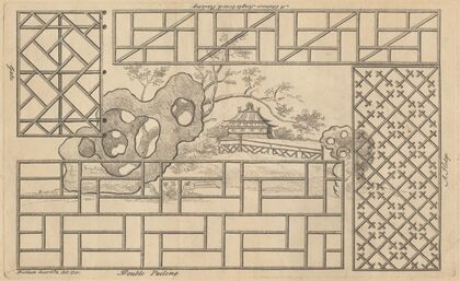 A Chinese Single Brac’d Railing. A Hedge. Double Pailing. Gate…