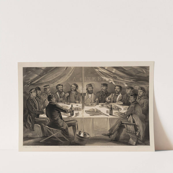 A Christmas dinner on the heights before Sebastopol (1855) by William Simpson