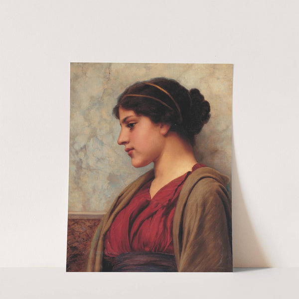 A Classical Beauty, Far-away Thoughts by John William Godward