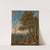 A classical Italianate landscape with a goatherd and his flock, mountains beyond by Jan Frans Van Bloemen
