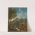 A classical Italianate landscape with a shepherd and his flock, other figures and a hilltop town beyond by Jan Frans Van Bloemen