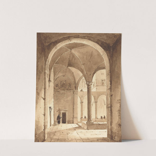 A Cloister by François-Marius Granet