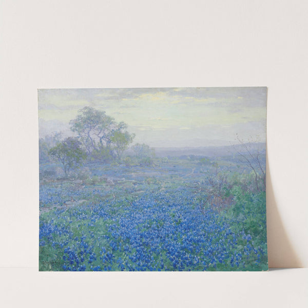 A Cloudy Day, Bluebonnets near San Antonio, Texas by Julian Onderdonk