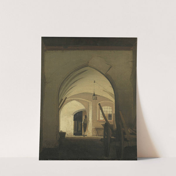 A Coach House. Partenkirchen by Wilhelm Bendz
