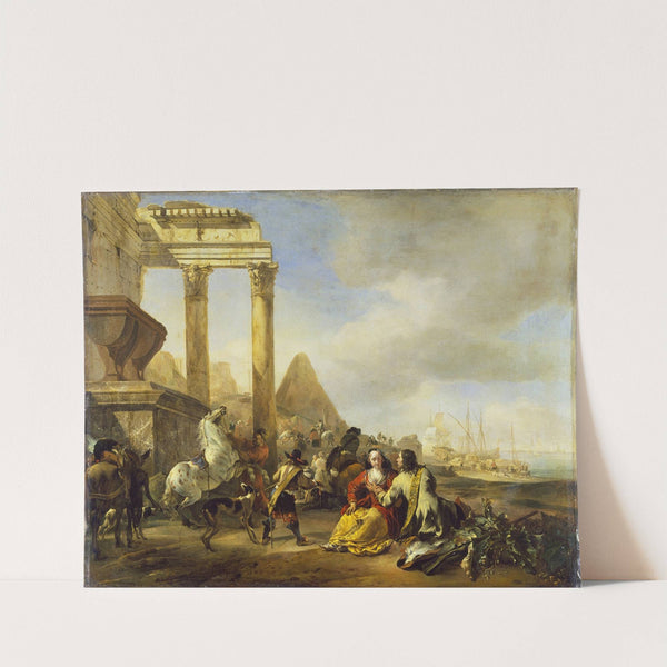 A Coast Scene with Classical Ruins by Jan Baptist Weenix