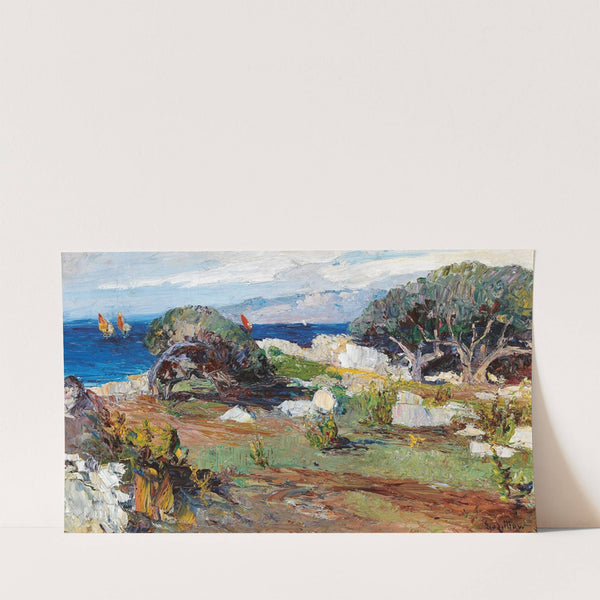 A Coastal Landscape by Leontine von Littrow