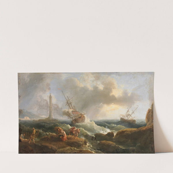 A Coastal Scene by Claude-Joseph Vernet