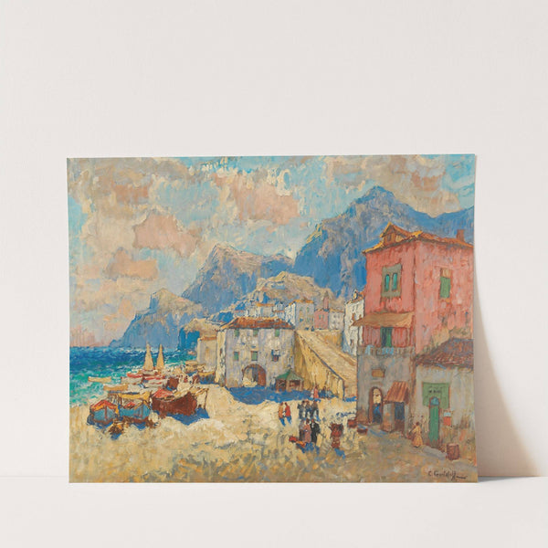 A Coastal Town In Spain by Konstantin Ivanovich Gorbatov