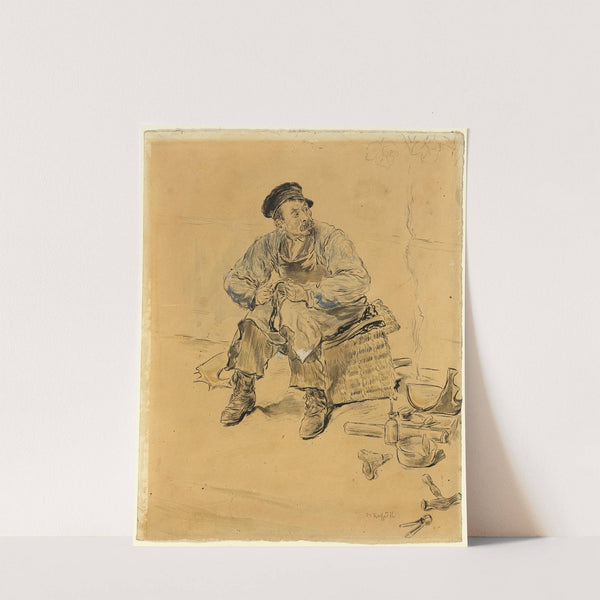 A Cobbler by Jean François Raffaëlli