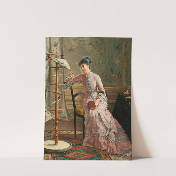 A Cockatoo by Gustave Léonard de Jonghe