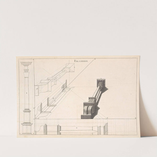 A column in horizontal perspective. by Andrea Pozzo