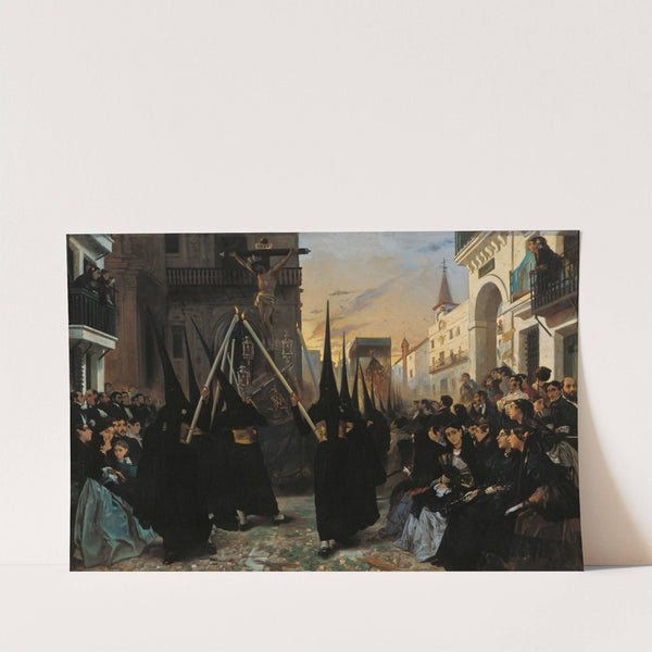 A Confraternity in Procession along Calle Génova (1851) by Alfred Dehodencq