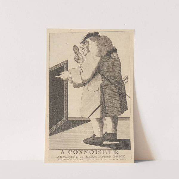 A Connoiseur Admiring a Dark Nigh Piece by Mary Darly