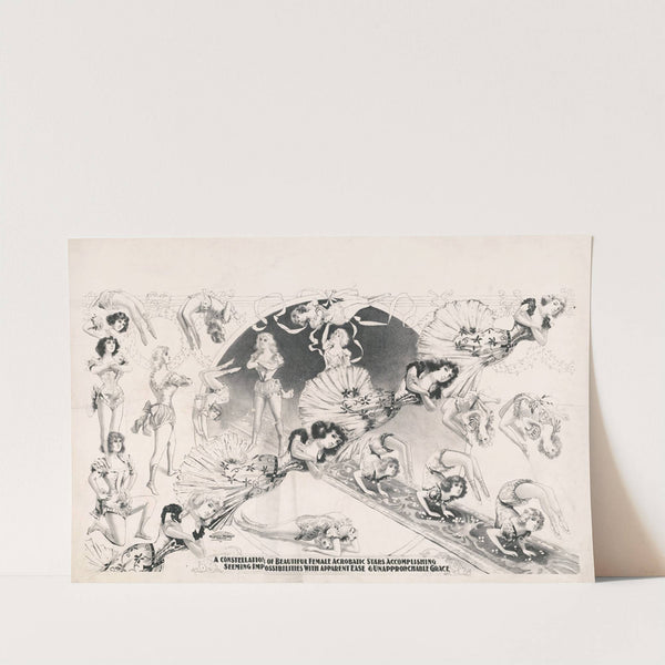 A constellation of beautiful female acrobatic stars accomplishing seeming impossibilities with apparent ease and unapproachable grace (1900) by Russell, Morgan & Co.
