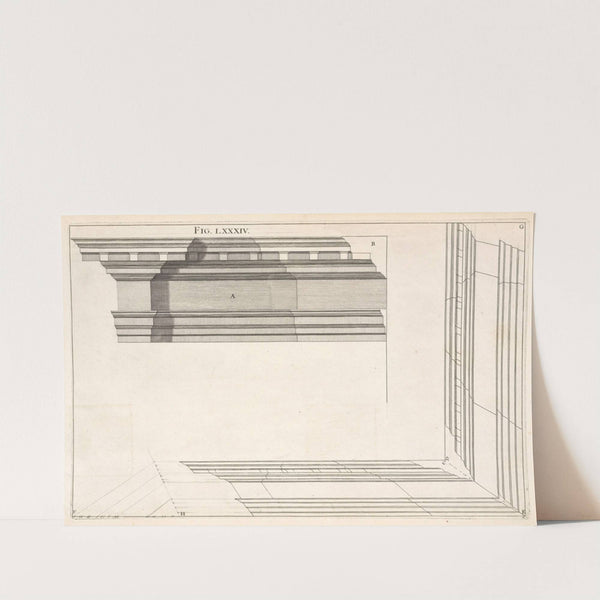 A Corinthian cornice. by Andrea Pozzo